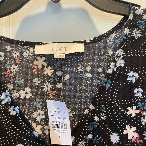 Loft viscose dress size S shirt sleeve new NWT - Picture 2 of 5